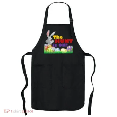 The Hunt is On! Easter Rabbit Egg Hunt Apron