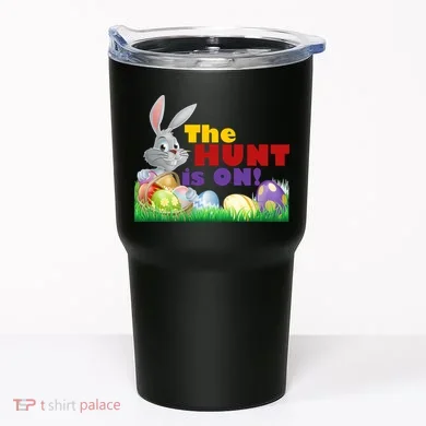 The Hunt is On! Easter Rabbit Egg Hunt Tumbler