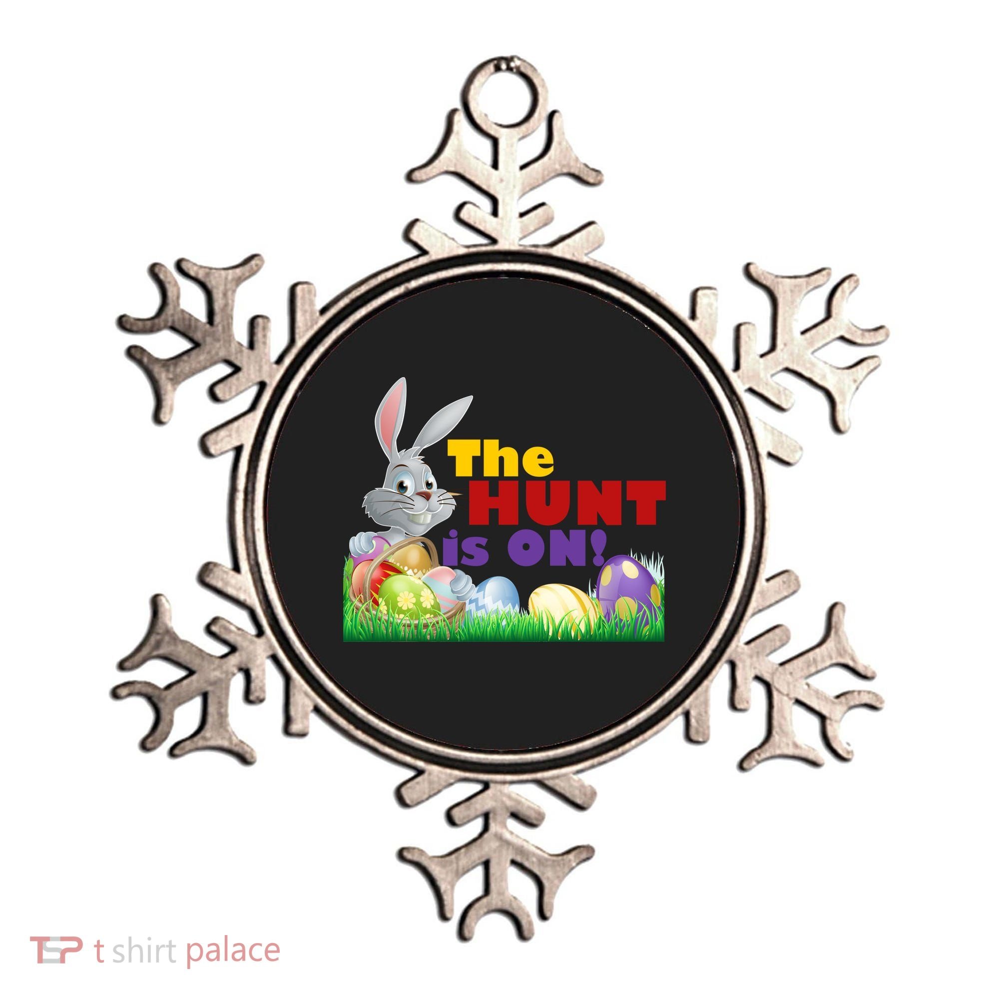 The Hunt is On! Easter Rabbit Egg Hunt Ornament