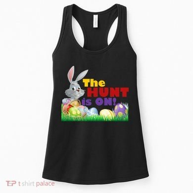 The Hunt is On! Easter Rabbit Egg Hunt Women's Tank Top