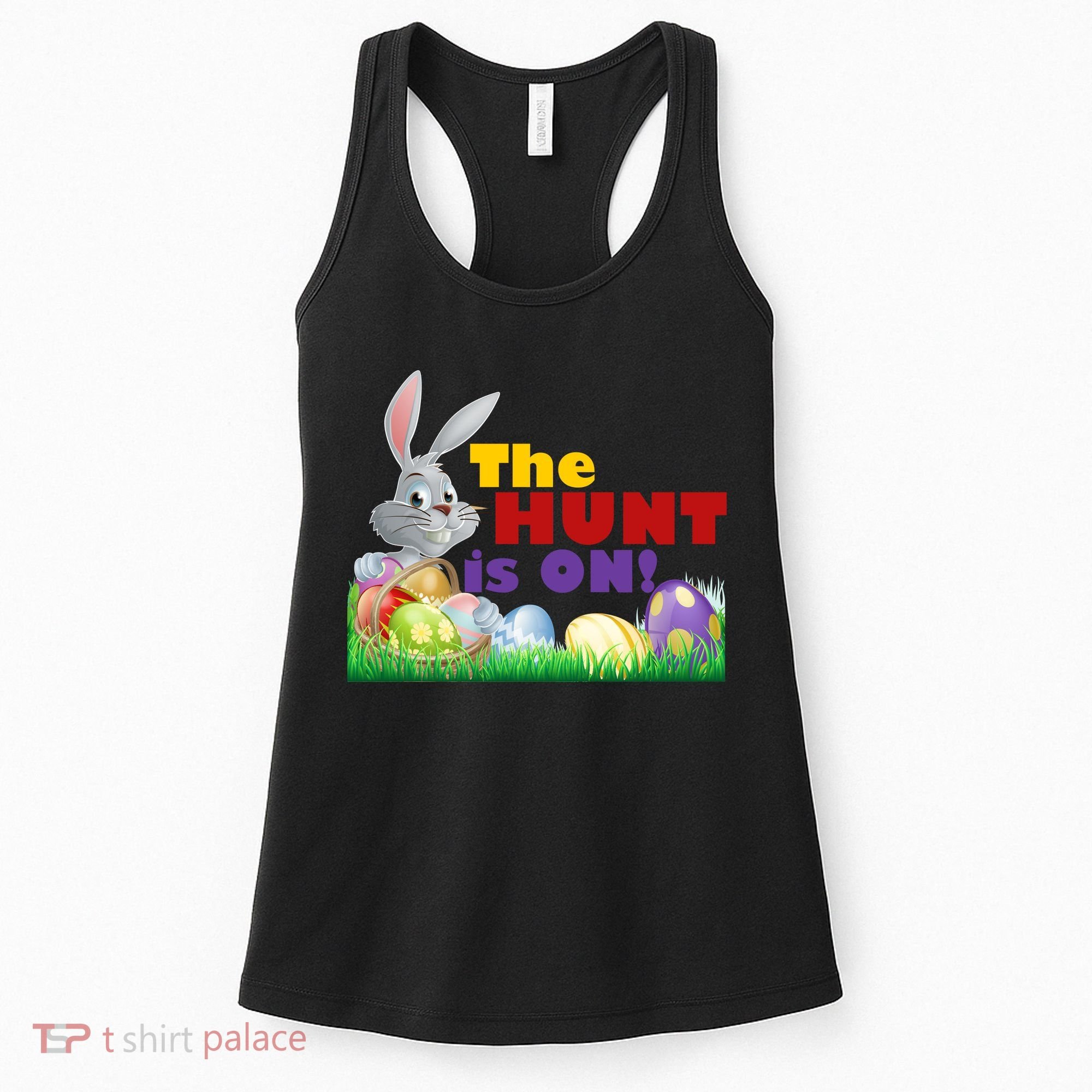 The Hunt is On! Easter Rabbit Egg Hunt Women's Tank Top