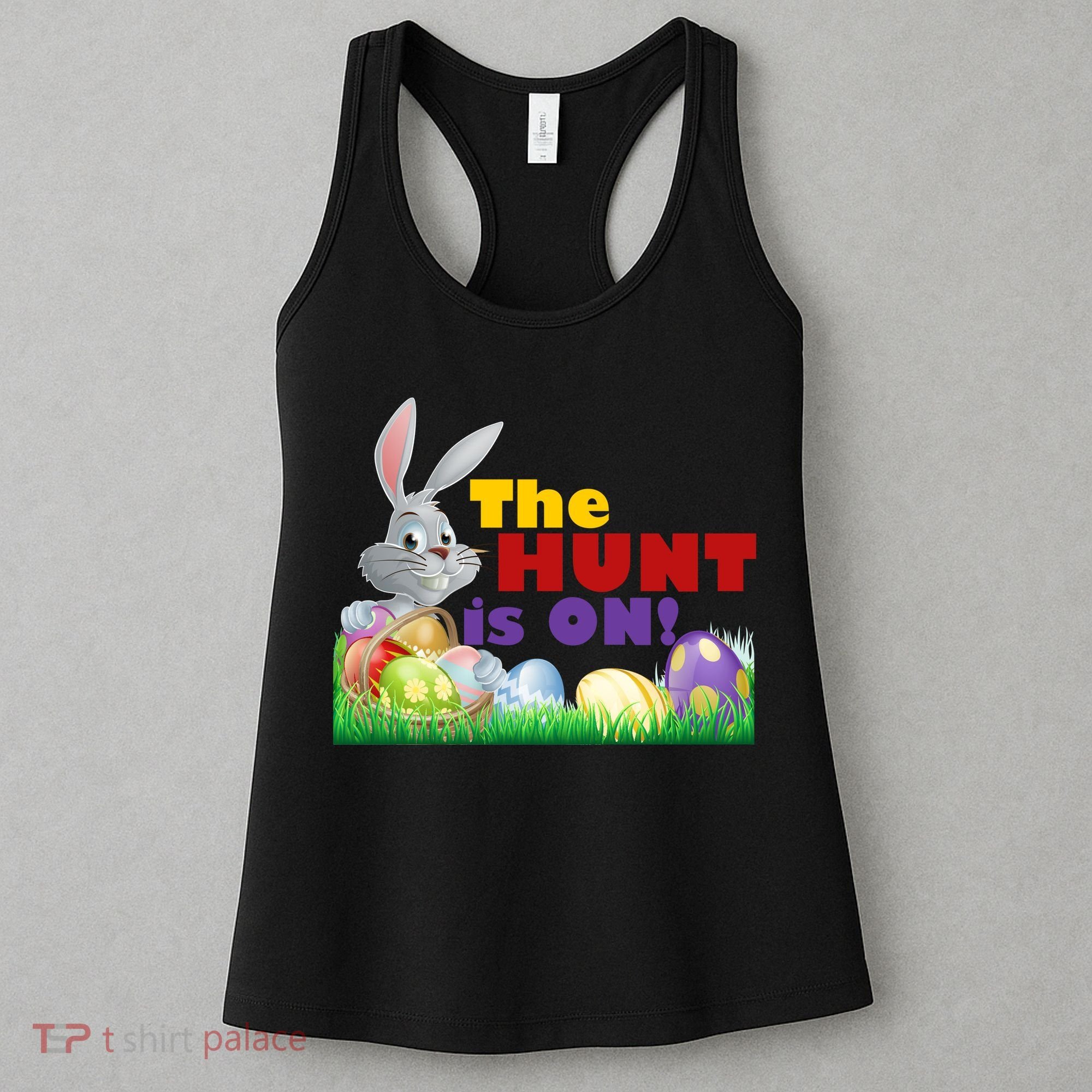 The Hunt is On! Easter Rabbit Egg Hunt Women's Tank Top