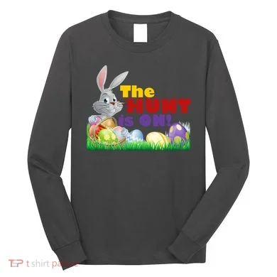 The Hunt is On! Easter Rabbit Egg Hunt Long Sleeve Shirt