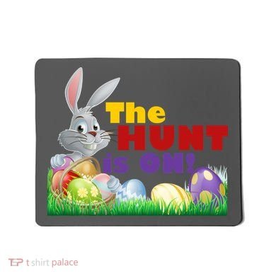 The Hunt is On! Easter Rabbit Egg Hunt Mousepad