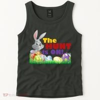 The Hunt is On! Easter Rabbit Egg Hunt Tank Top thumb 2