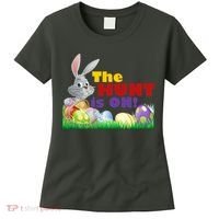 The Hunt is On! Easter Rabbit Egg Hunt Women's T-Shirt thumb 0