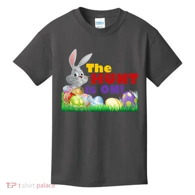 The Hunt is On! Easter Rabbit Egg Hunt Kids T-Shirt