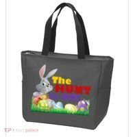 The Hunt is On! Easter Rabbit Egg Hunt Tote Bag thumb 3