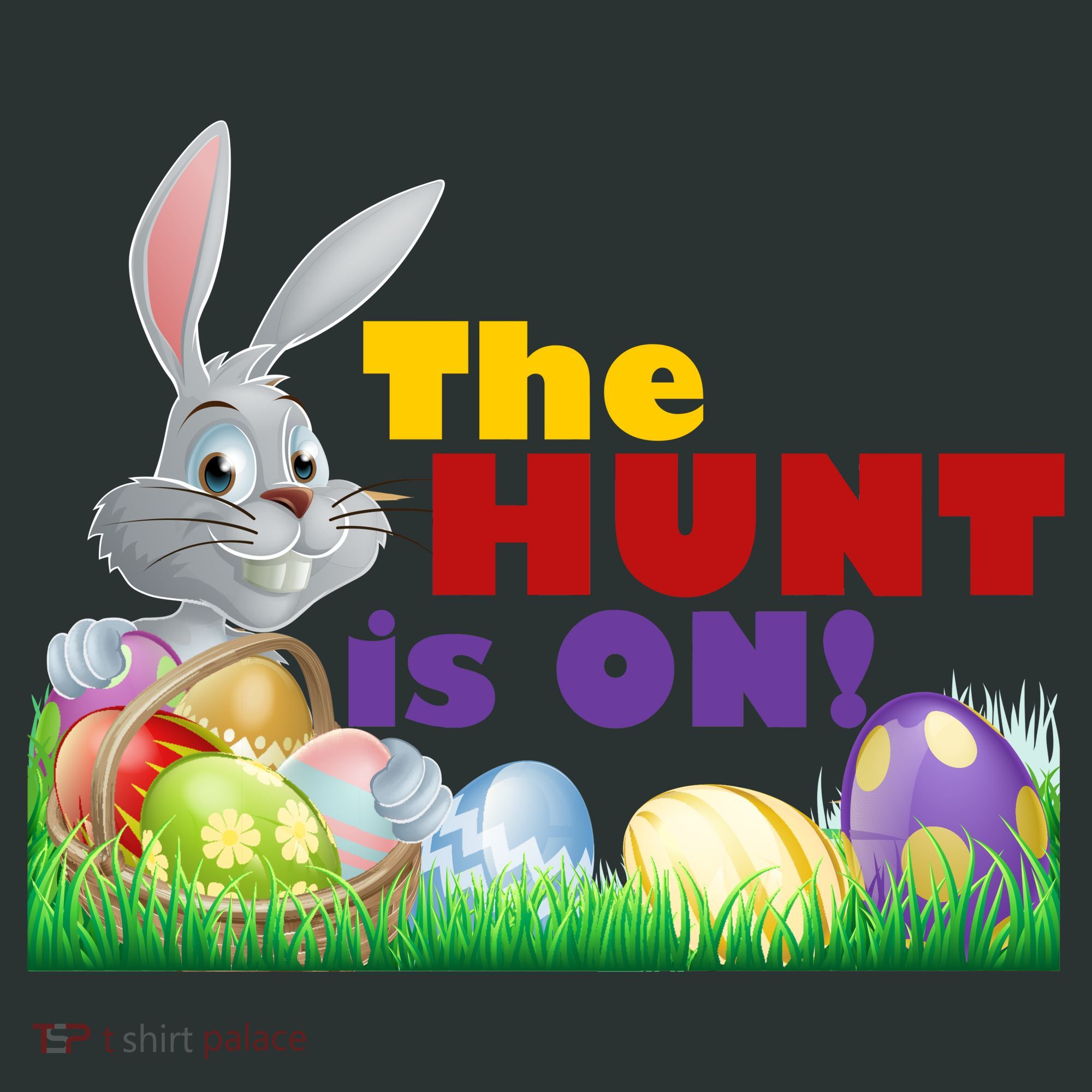 The Hunt is On! Easter Rabbit Egg Hunt Tote Bag