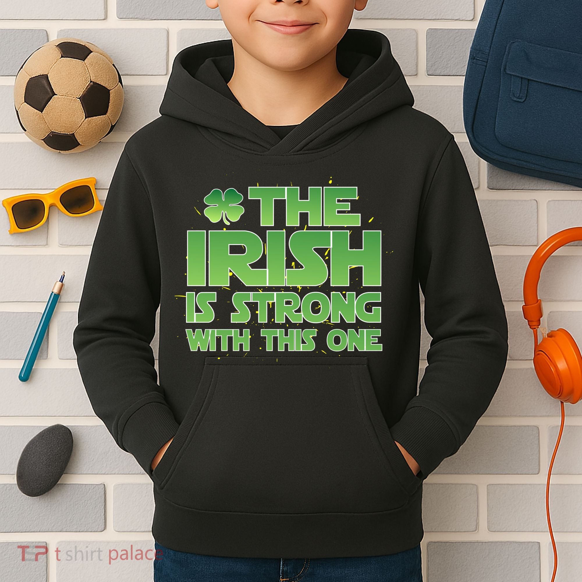 The Irish Is Strong With This One Kids Hoodie