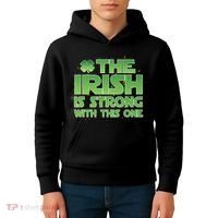 The Irish Is Strong With This One Kids Hoodie thumb 4
