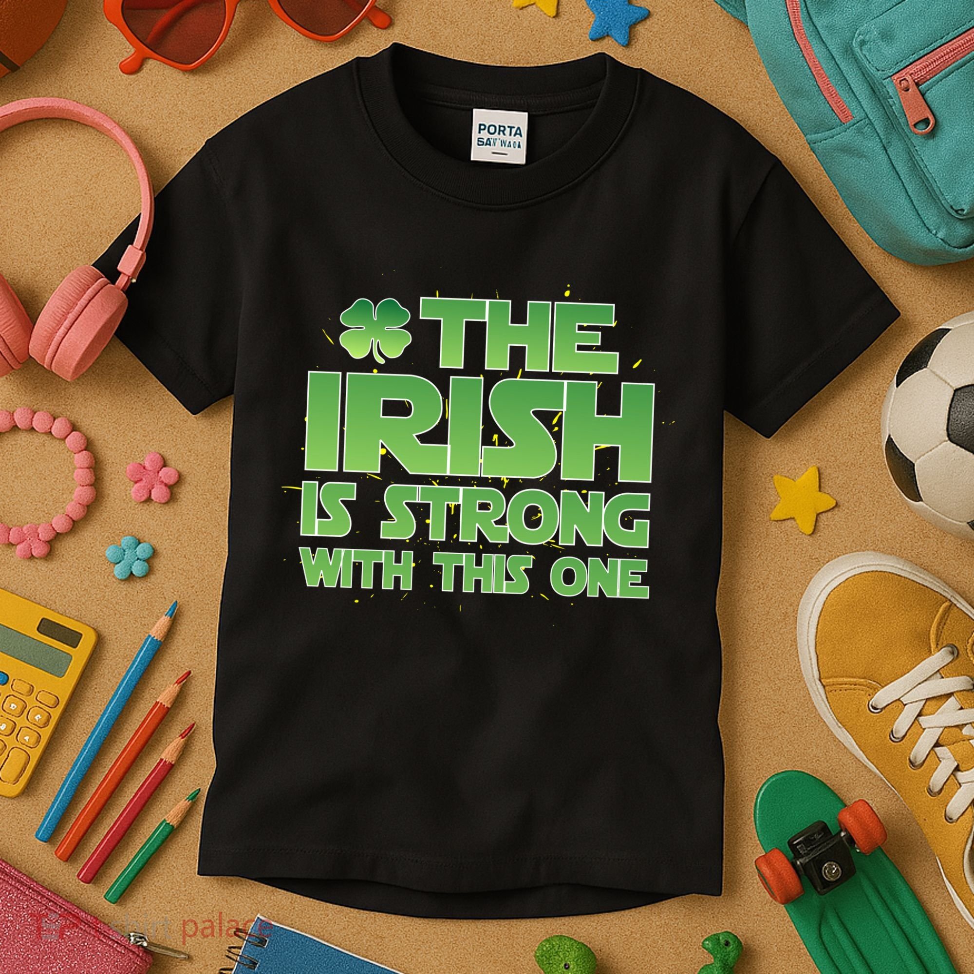 The Irish Is Strong With This One Kids T-Shirt