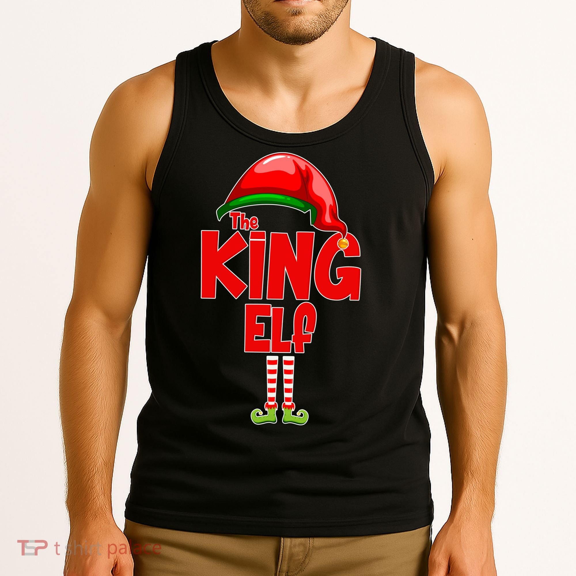 The King Elf Christmas Tank Top