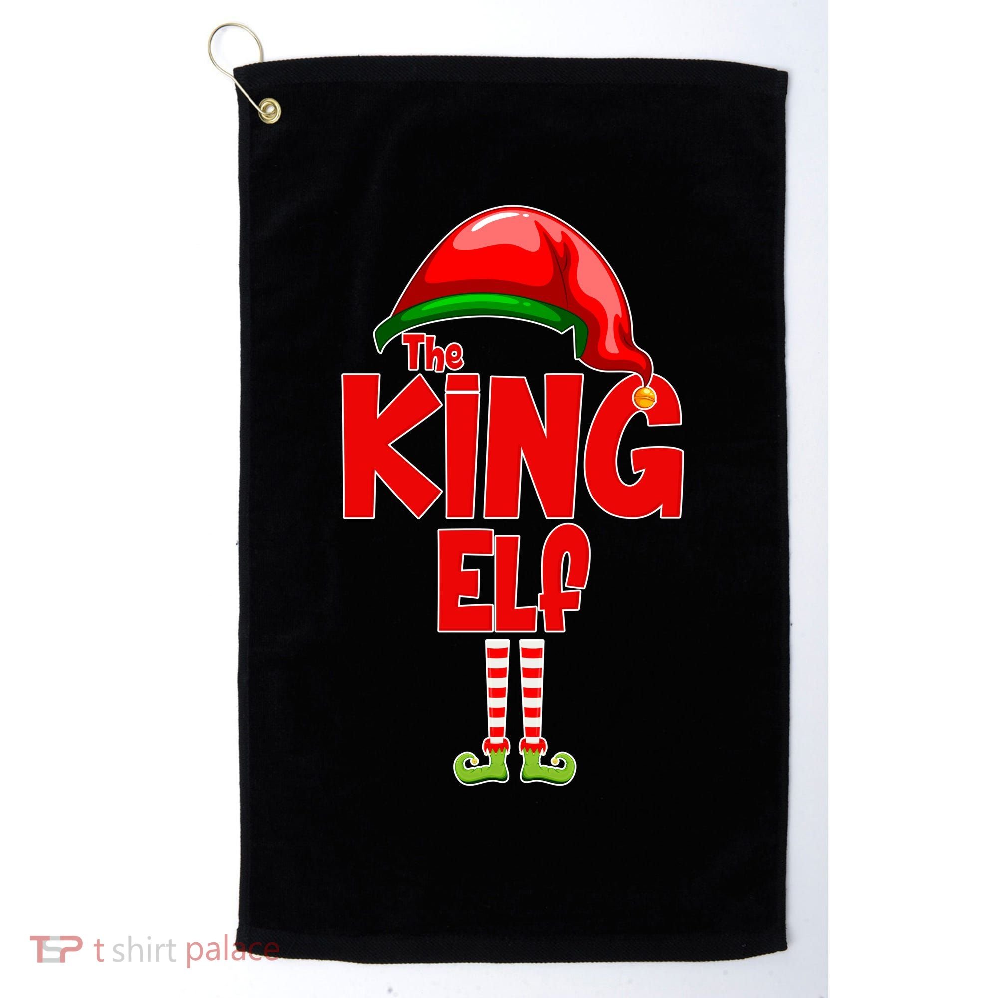 The King Elf Christmas Golf Towel