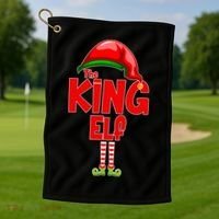 The King Elf Christmas Golf Towel thumb 1