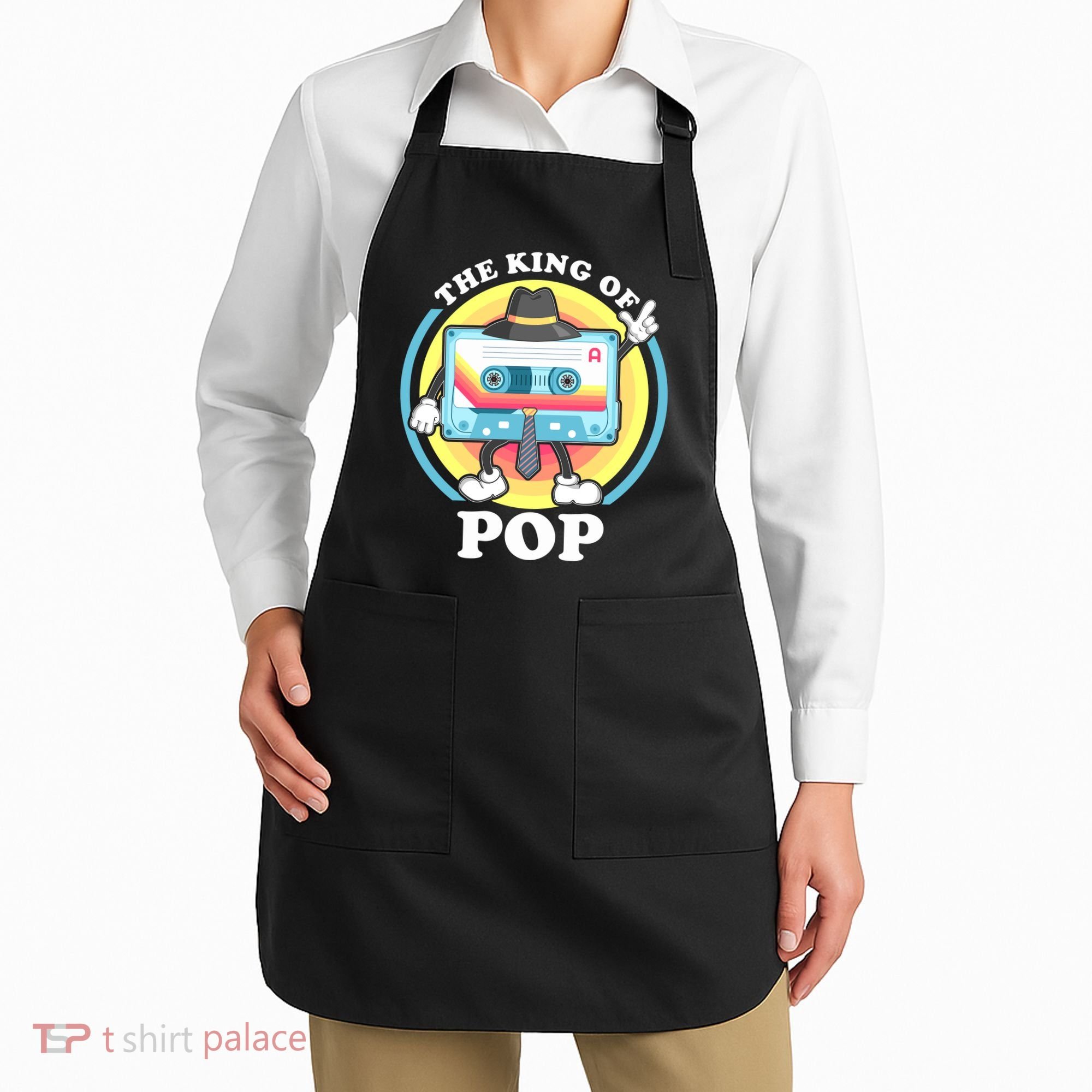 The King of Pop Retro Cassette Tape Apron