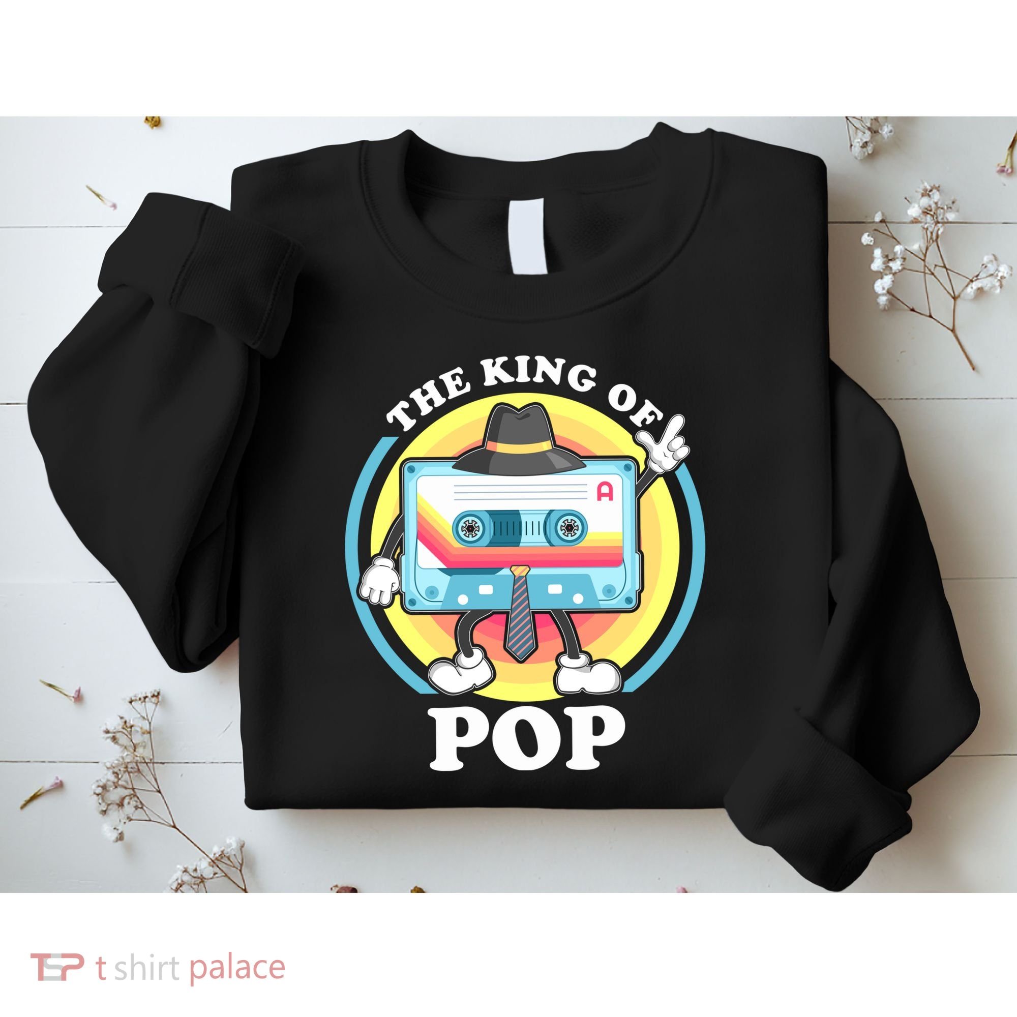The King of Pop Retro Cassette Tape Sweatshirt