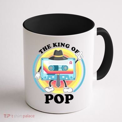 The King of Pop Retro Cassette Tape Coffee Mug back