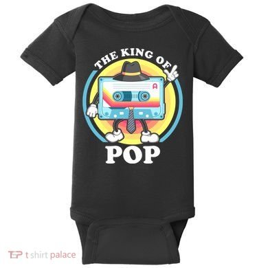 The King of Pop Retro Cassette Tape Baby Bodysuit