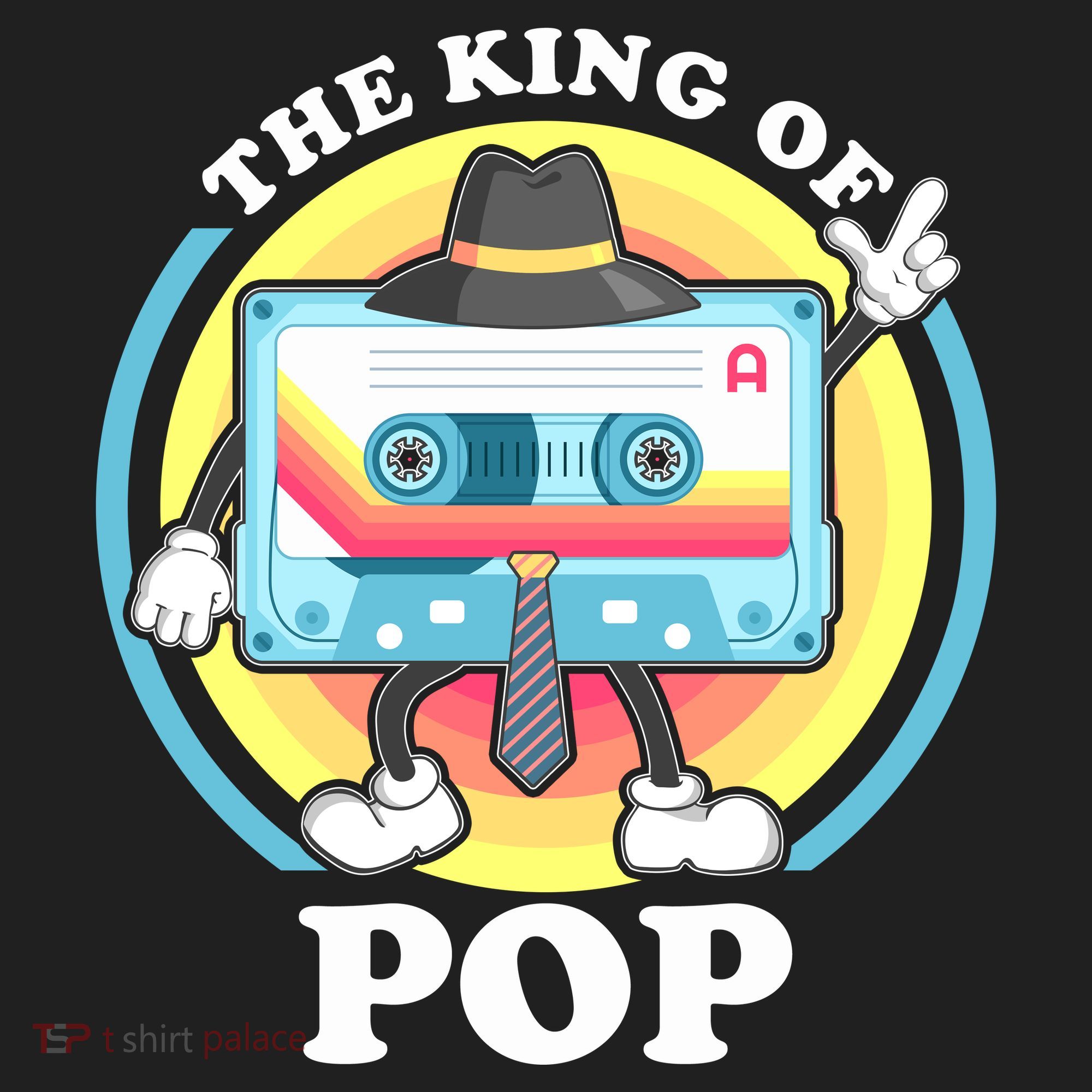 The King of Pop Retro Cassette Tape Golf Towel