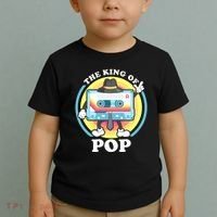 The King of Pop Retro Cassette Tape Toddler T-Shirt thumb 2