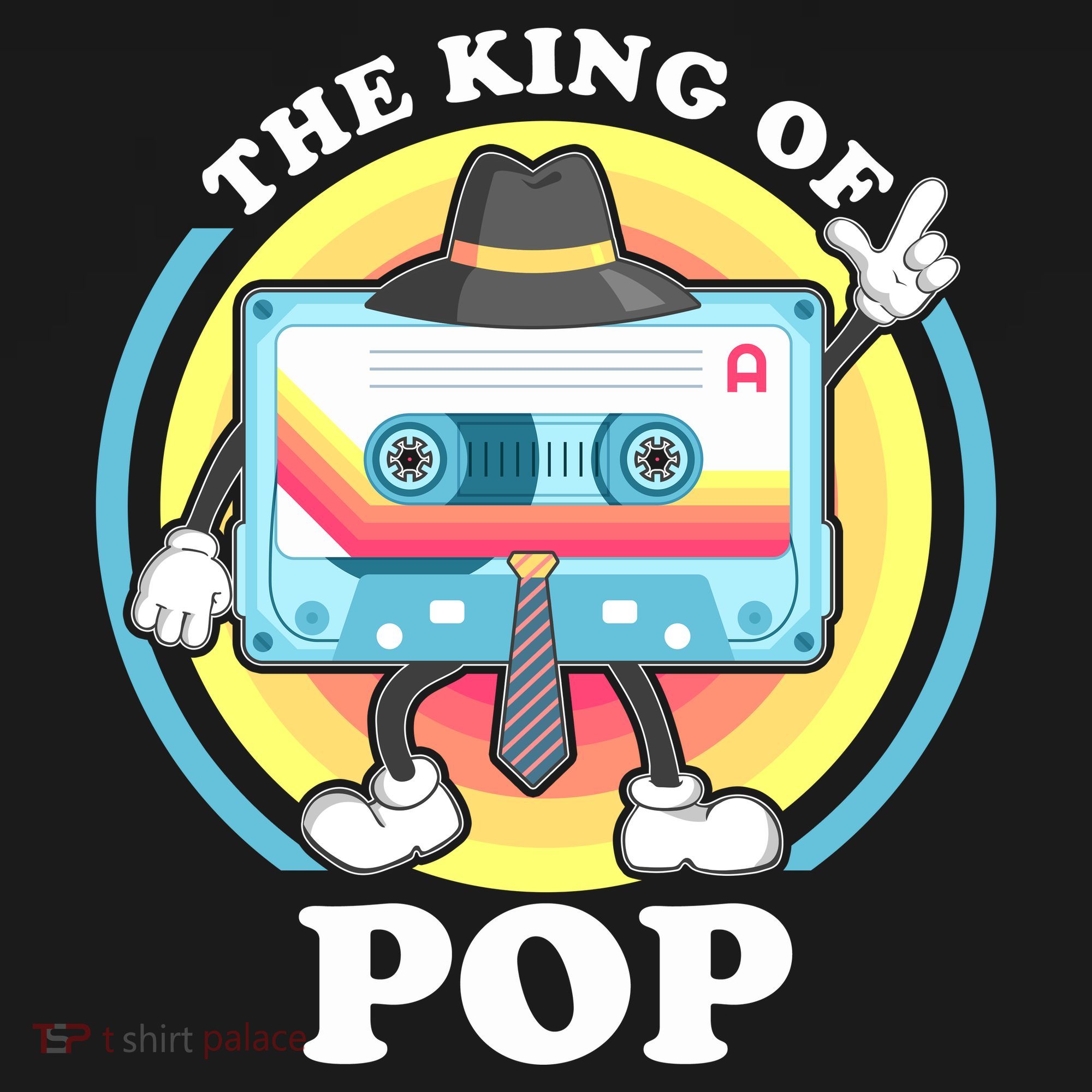 The King of Pop Retro Cassette Tape Toddler T-Shirt