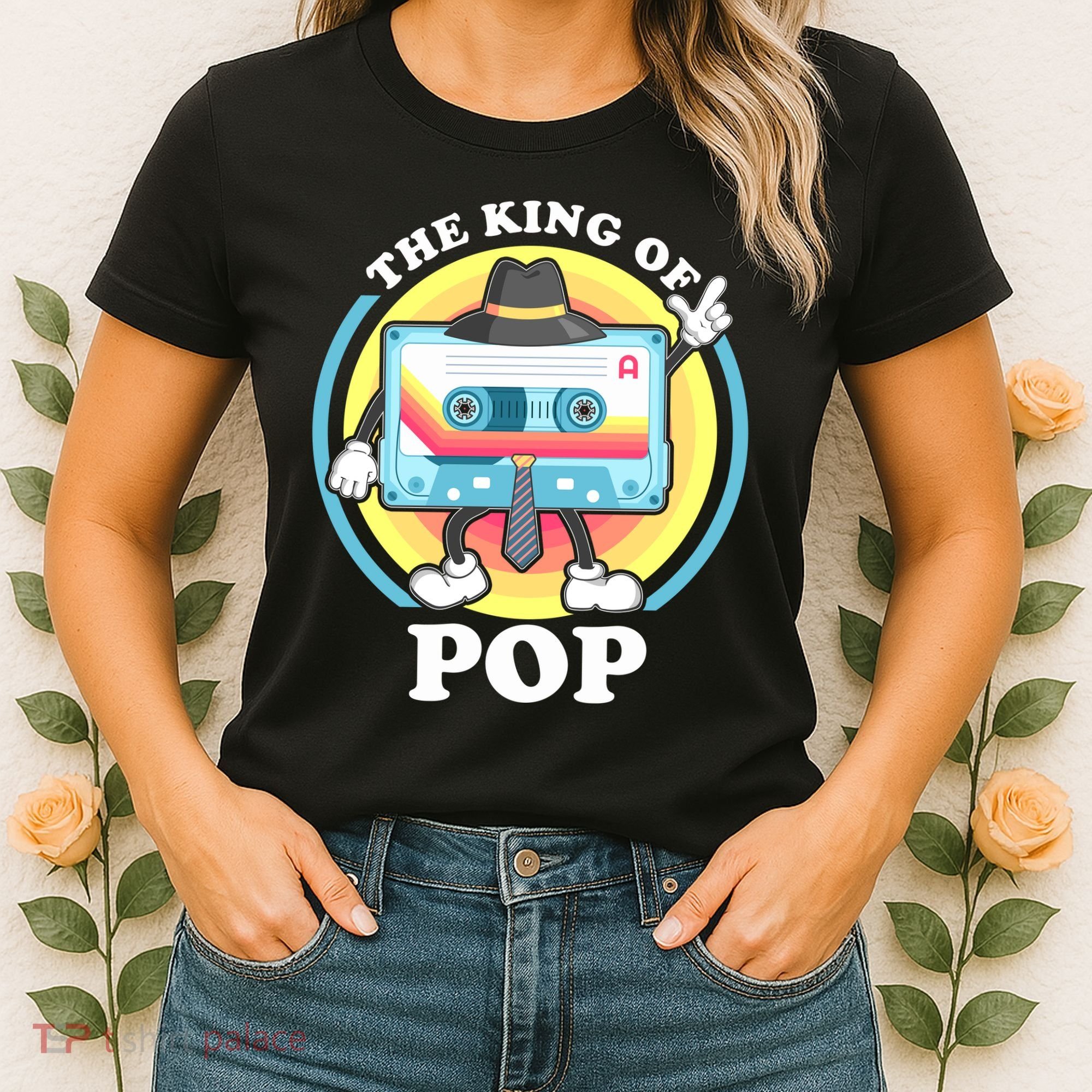 The King of Pop Retro Cassette Tape Women's T-Shirt