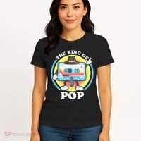 The King of Pop Retro Cassette Tape Women's T-Shirt thumb 4