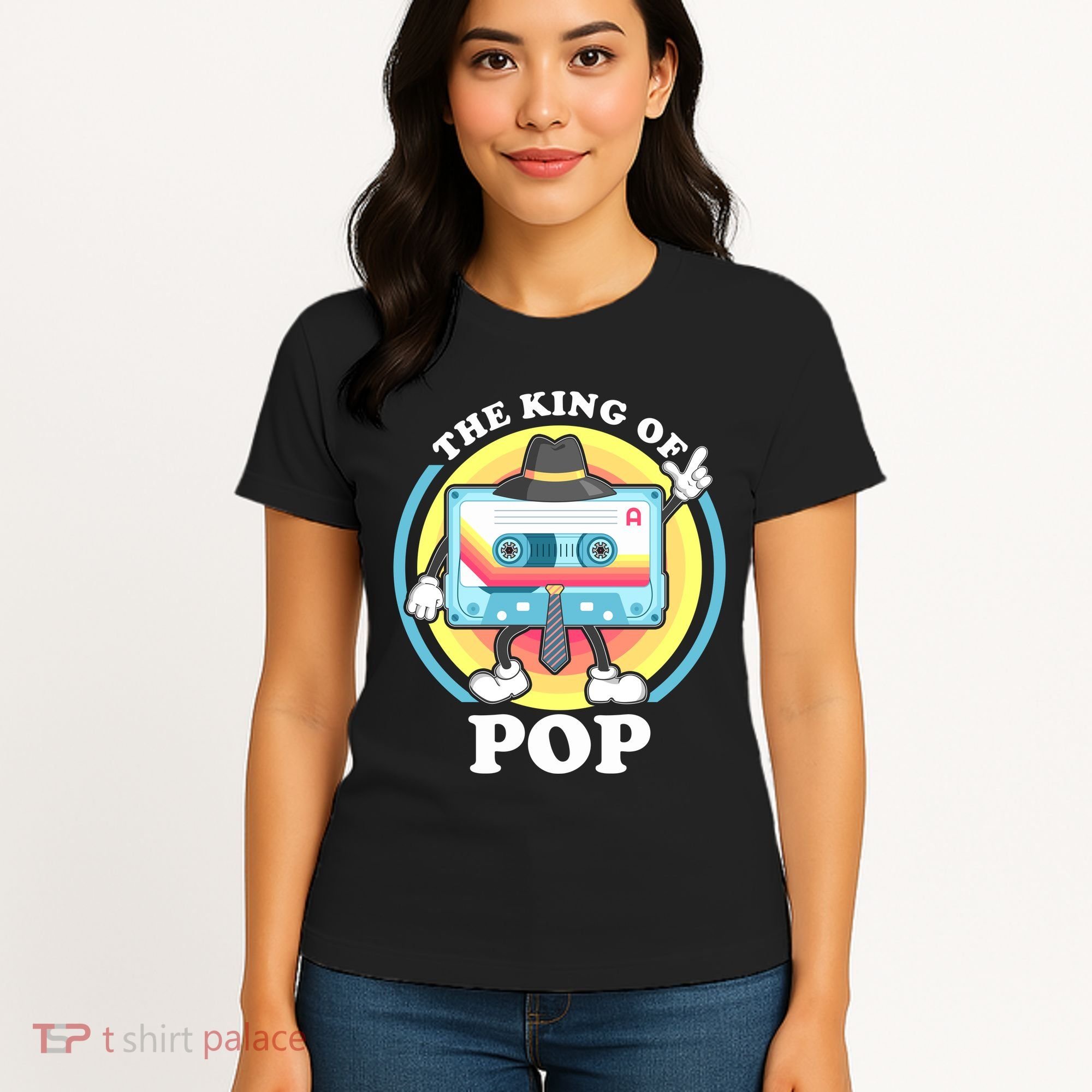 The King of Pop Retro Cassette Tape Women's T-Shirt