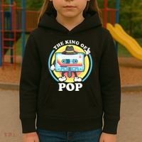 The King of Pop Retro Cassette Tape Kids Hoodie thumb 3