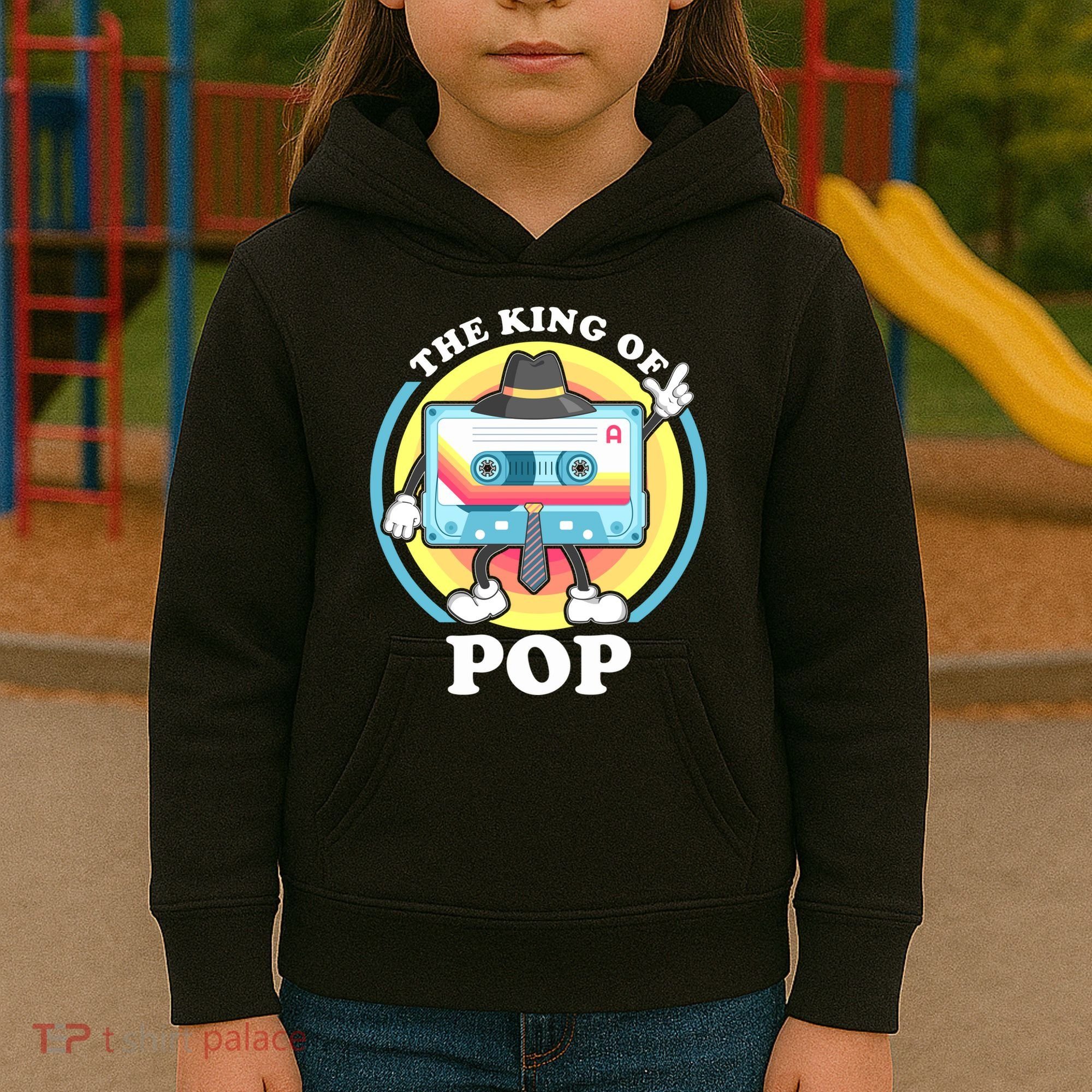 The King of Pop Retro Cassette Tape Kids Hoodie