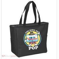 The King of Pop Retro Cassette Tape Tote Bag thumb 2