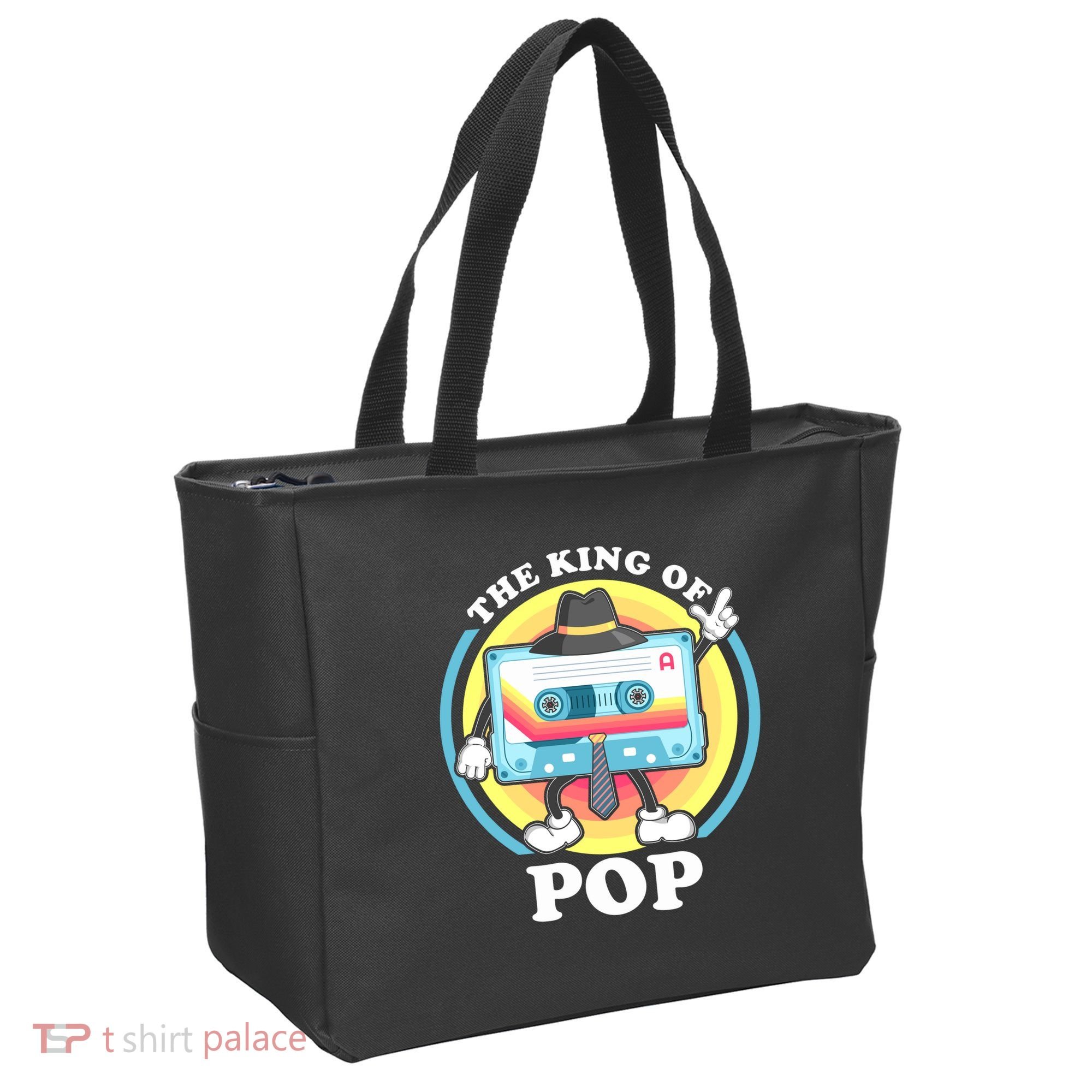 The King of Pop Retro Cassette Tape Tote Bag