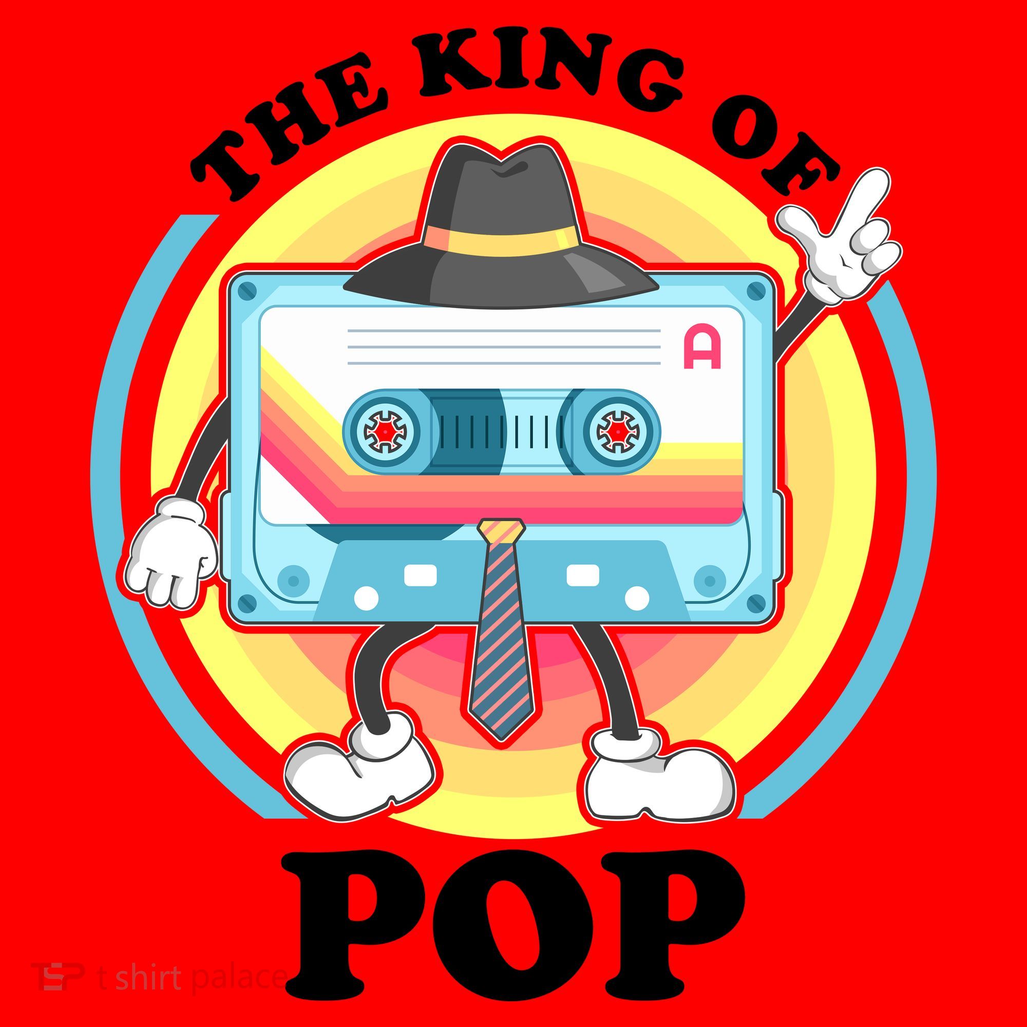 The King of Pop Retro Cassette Tape Santa Hat