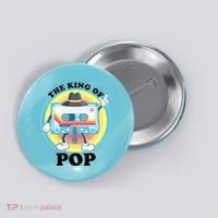 The King of Pop Retro Cassette Tape Button thumb 0