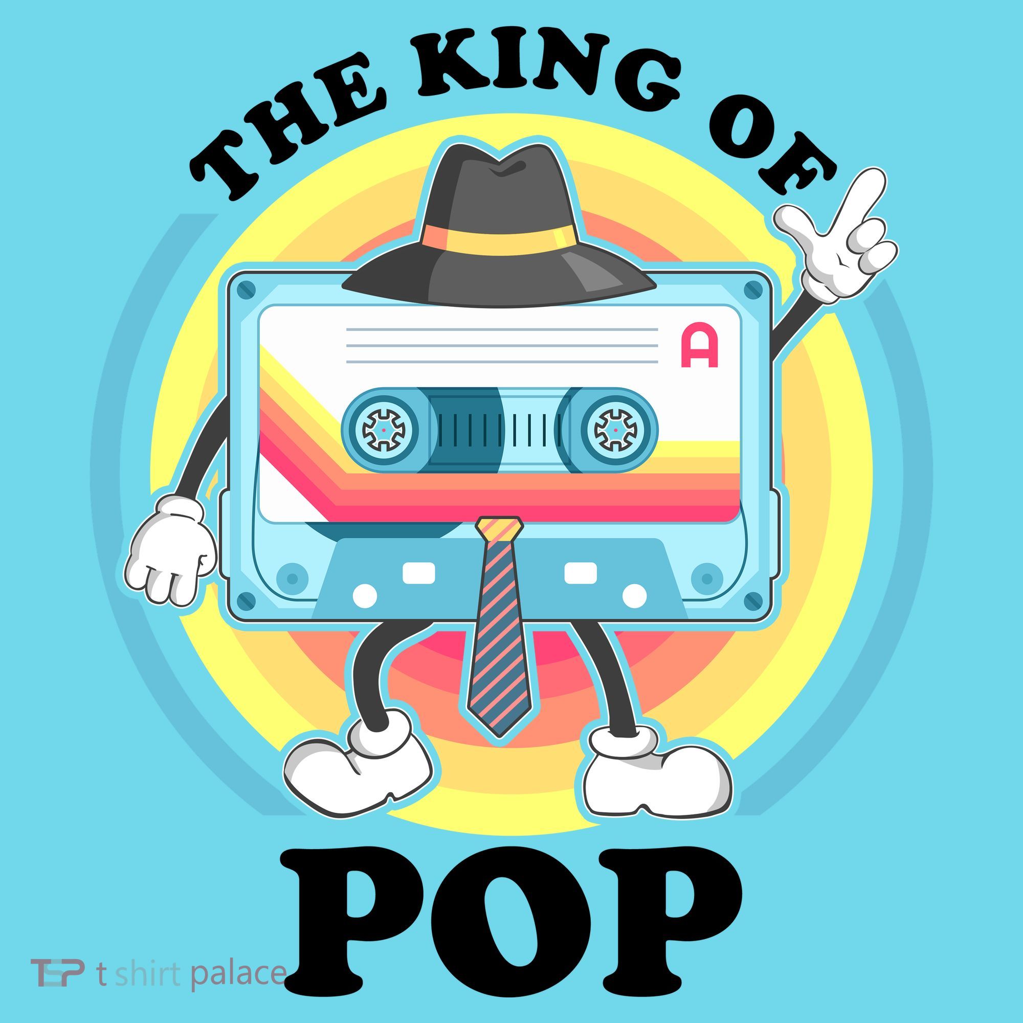 The King of Pop Retro Cassette Tape Kids T-Shirt