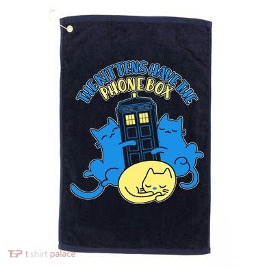 The Kittens Have The Phone Box Golf Towel