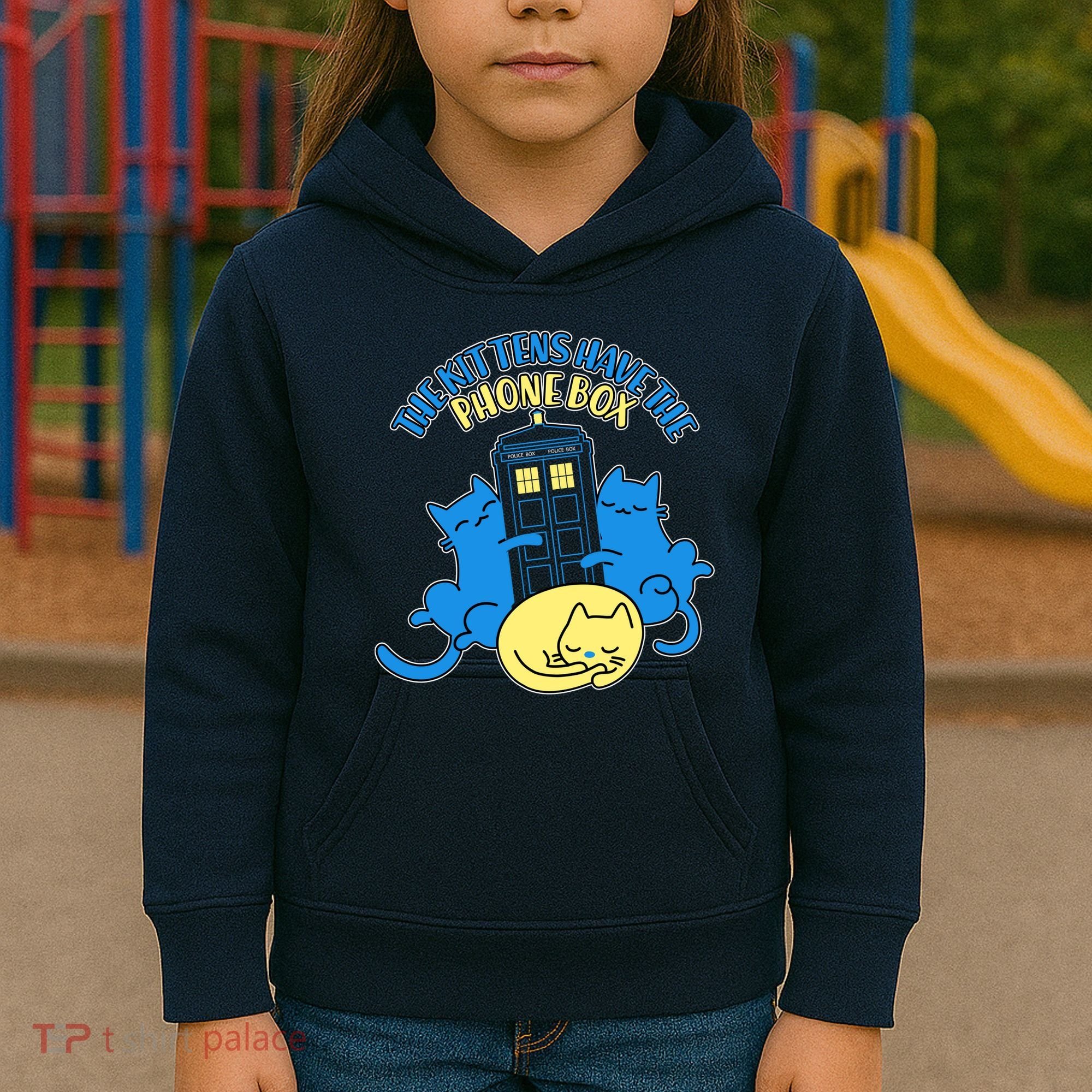 The Kittens Have The Phone Box Kids Hoodie