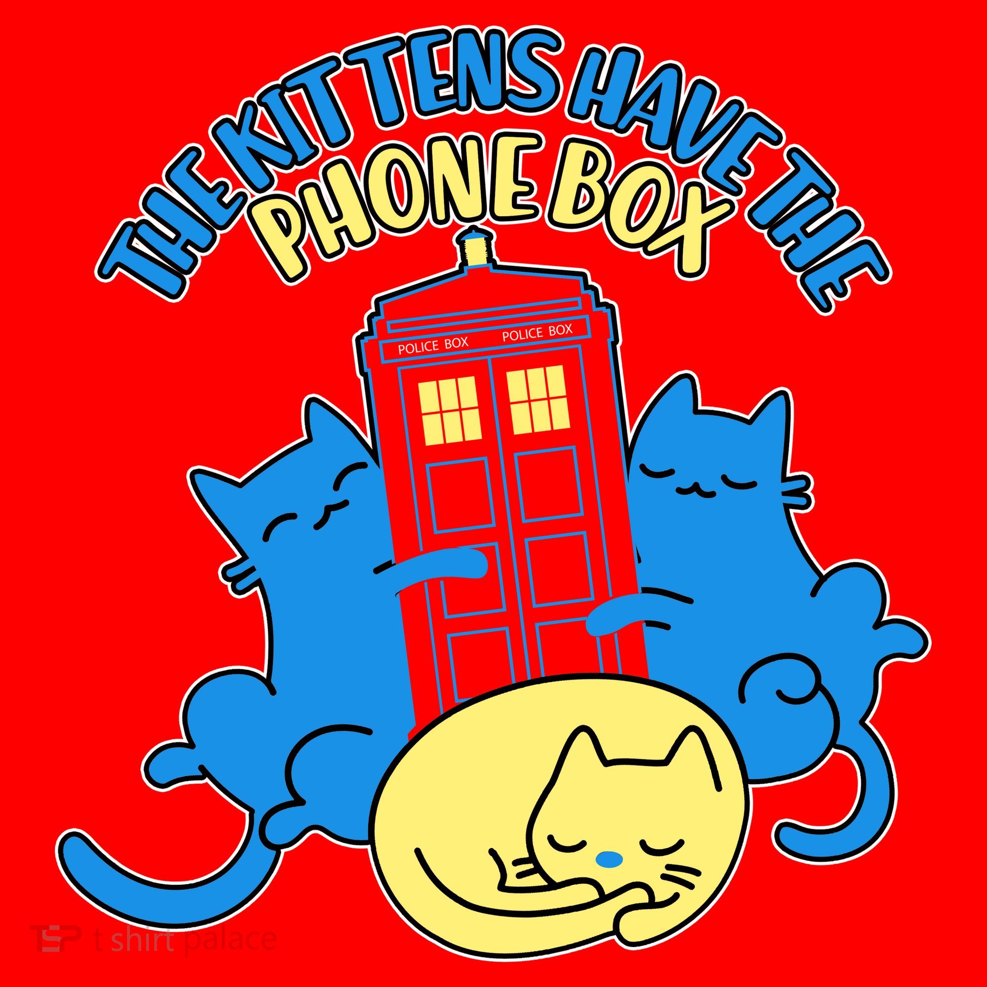 The Kittens Have The Phone Box Santa Hat