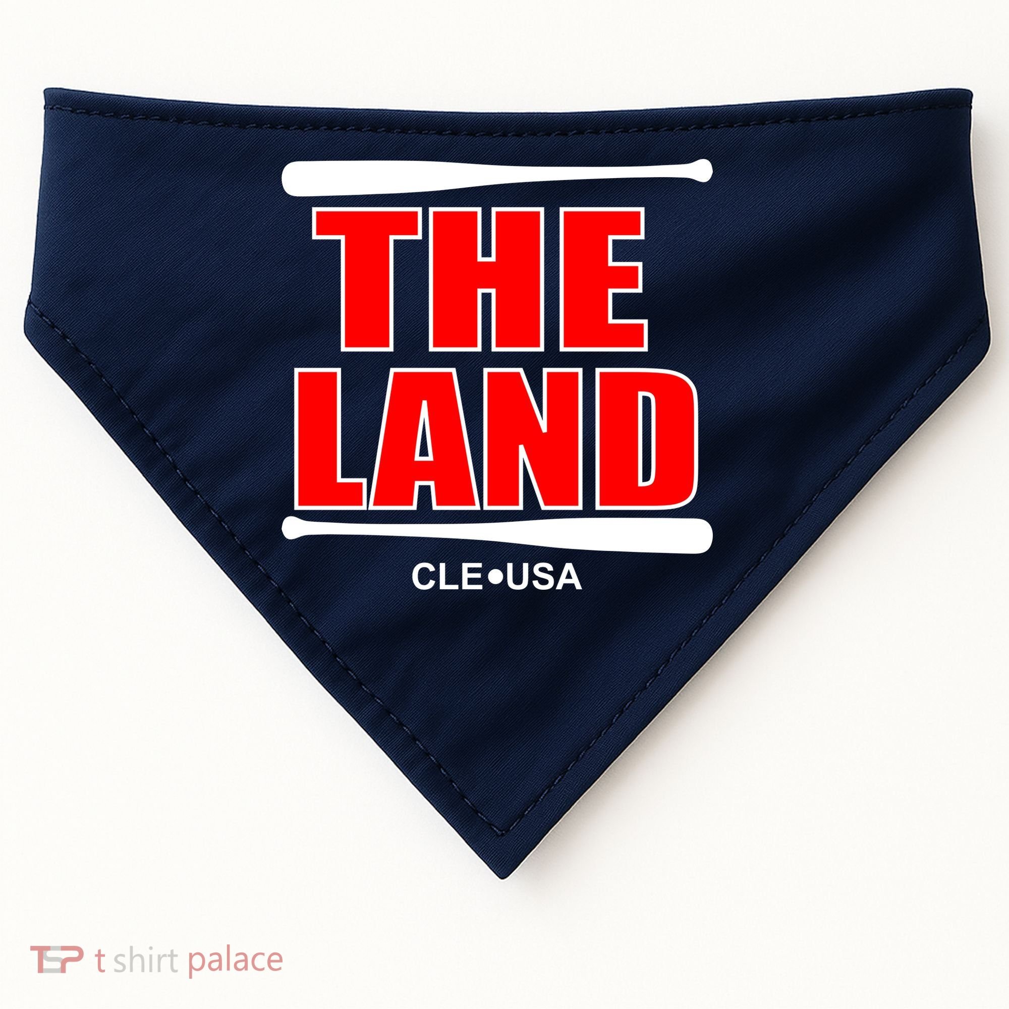 The Land Cleveland, Ohio Baseball USA-Made Doggie Bandana