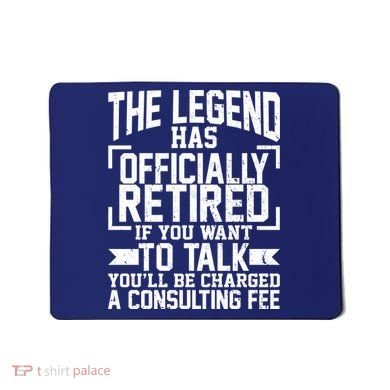 The Legend Has Officially Retired Mousepad