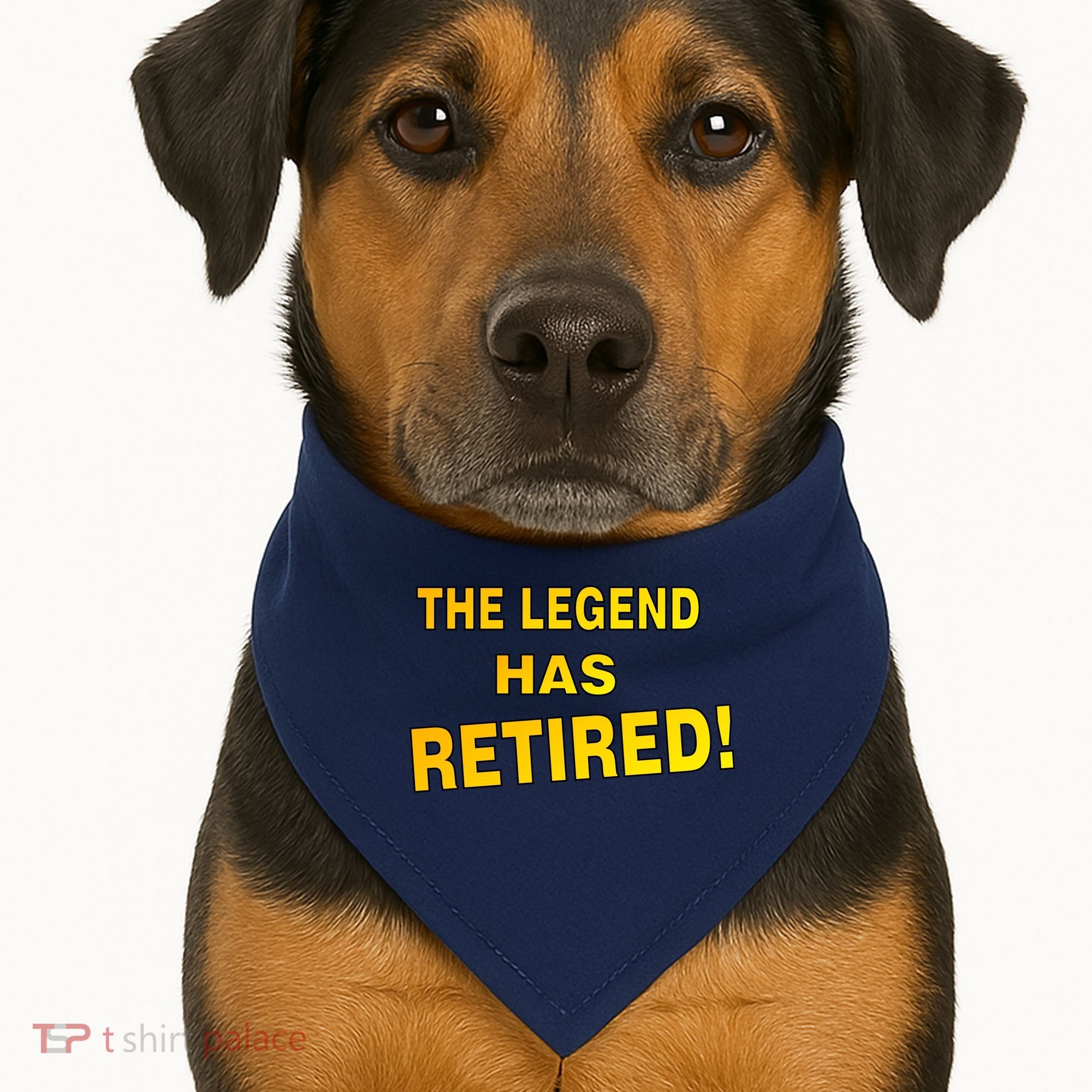 The Legend Has Retired USA-Made Doggie Bandana