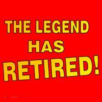 The Legend Has Retired Santa Hat thumb 1