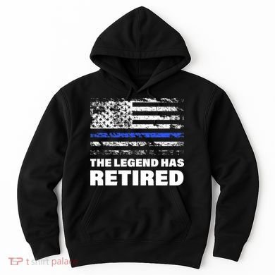 The Legend Has Retired Blue Thin Line Hoodie
