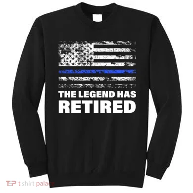 The Legend Has Retired Blue Thin Line Sweatshirt