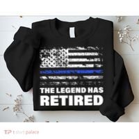 The Legend Has Retired Blue Thin Line Sweatshirt thumb 2