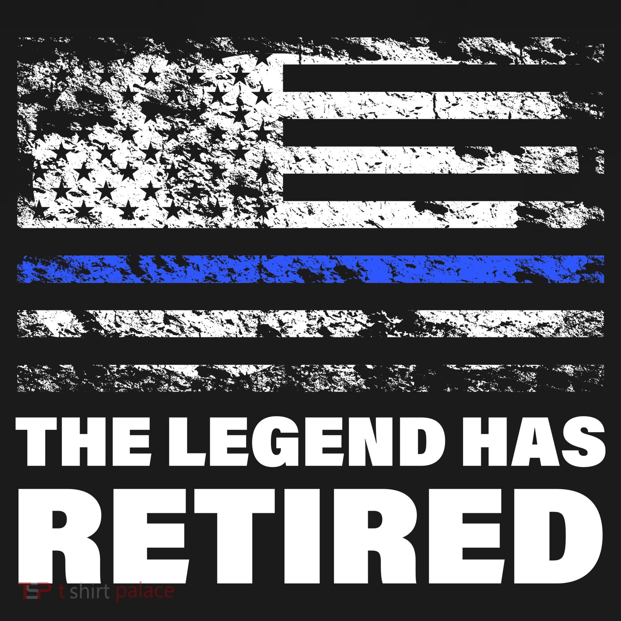 The Legend Has Retired Blue Thin Line Sweatshirt