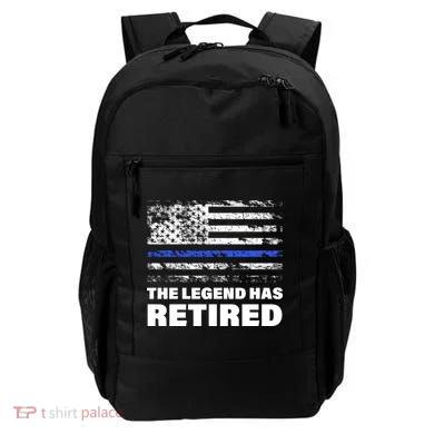 The Legend Has Retired Blue Thin Line Backpack