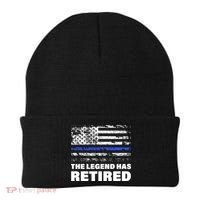 The Legend Has Retired Blue Thin Line Beanie thumb 0