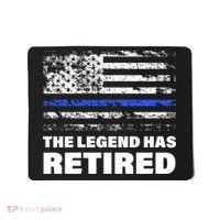 The Legend Has Retired Blue Thin Line Mousepad thumb 0